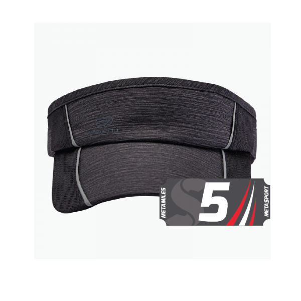DECATHLON ADJUSTABLE RUNNING VISOR - MOTTLED BLACK MEN WOMEN <br><h3 style="color: #ff0000;">Redeem for 5 METAMILES</h3>